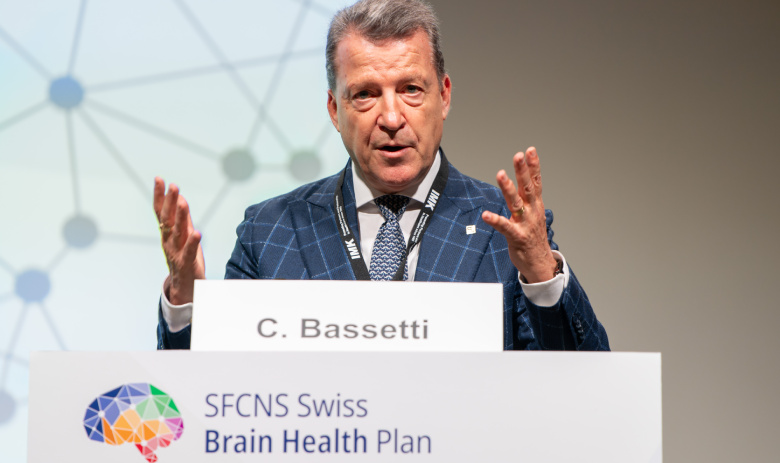 Prof. Dr. méd. Claudio Bassetti am SFCNS Swiss Brain Health Plan Stakeholder Meeting